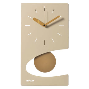 Orologio da parete Eclipse Arti e Mestieri in metallo con pendolo 40x50 cm