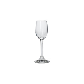 Set 6 calici liquore La Porcellana Bianca in vetro altezza 15 cm