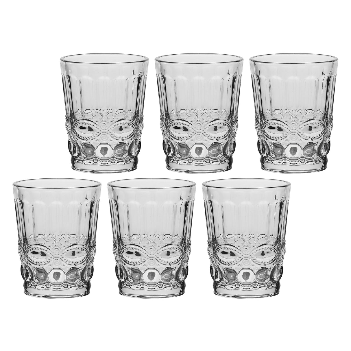Set 6 bicchieri acqua Barberino La Porcellana Bianca in vetro 270ml