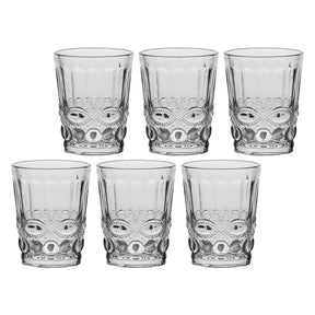 Set 6 bicchieri acqua Barberino La Porcellana Bianca in vetro 270ml