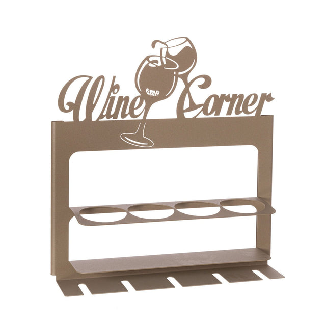 Portabottiglie da parete Wine Corner Arti e Mestieri in metallo design moderno