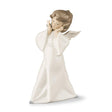 Statuina angioletto su nuvola Lladrò in porcellana decorata 22x13 cm