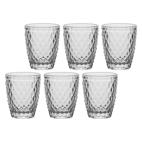 Set 6 bicchieri acqua Etrusco La Porcellana Bianca in vetro 270 ml