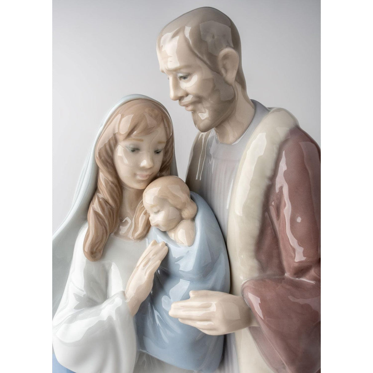 LLADRO' - Porcelain Nativity Figure Statue Holy Family Christmas 22cm