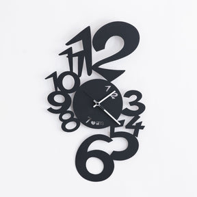Orologio da parete Lupin Arti e Mestieri in metallo nero 50 cm