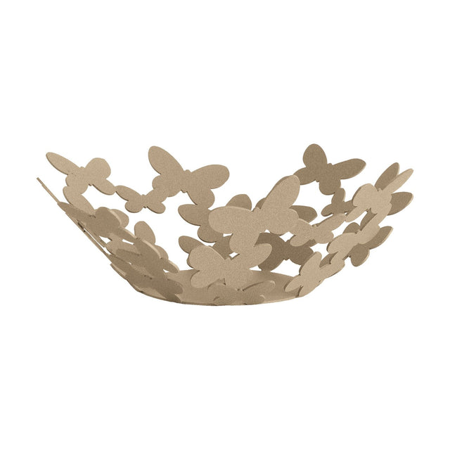 Centrotavola Butterfly Arti e Mestieri in metallo color beige piccolo
