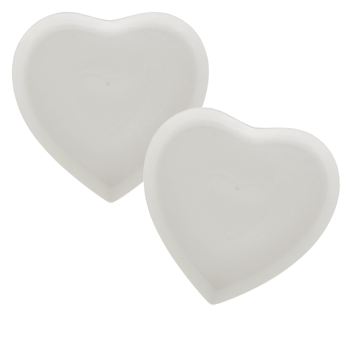Set piattini Dolce Cuore La Porcellana Bianca in porcellana 17x17 cm