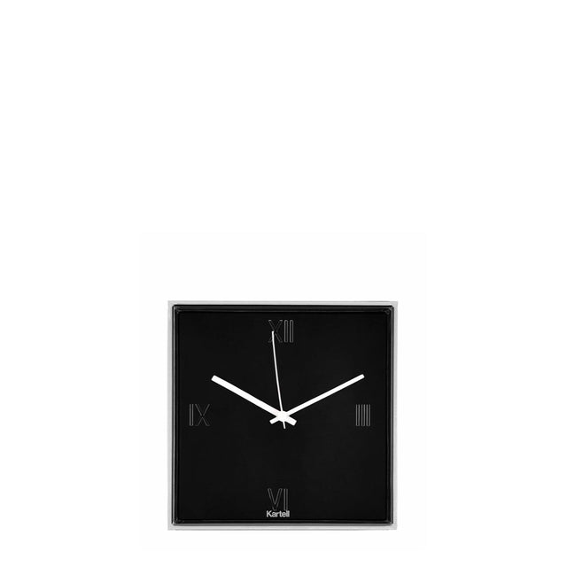 Orologio da parete Tic&Tac Kartell in PMMA nero 30x30 cm