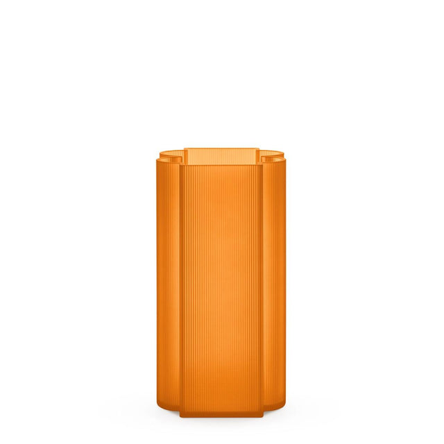 Vaso Okra Kartell in PMMA riciclato arancio 34x18 cm