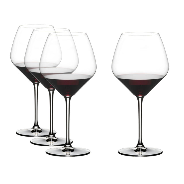 Set 4 calici vino Pinot Nero Riedel in cristallo forma a diamante