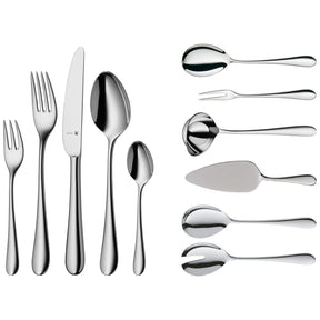 Set posate Merit WMF in acciaio inox Cromargan 66 pezzi per 12 persone