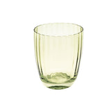 ROSE & TULIPANI Prismia Bicchiere Acqua Set 6 Pezzi 310ml Verde Pasta di Vetro
