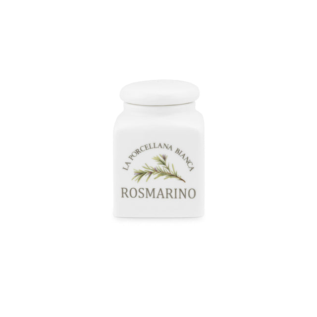 Barattolo Rosmarino La Porcellana Bianca in porcellana 8,5 cm