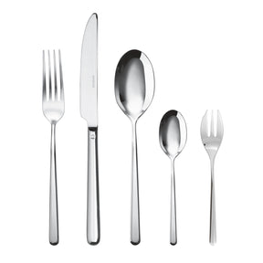 Set posate Linear Sambonet in acciaio inox 30 pezzi per 6 persone
