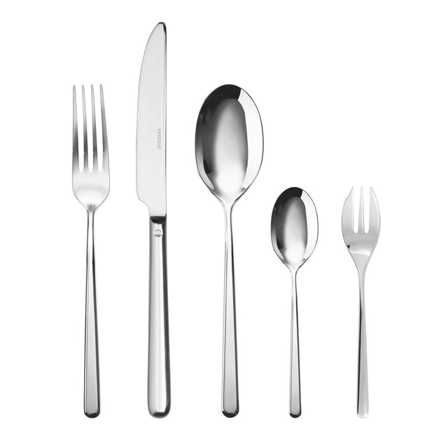 Set posate Linear Sambonet in acciaio inox 30 pezzi per 6 persone