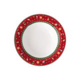 VILLEROY & BOCH Toy's Delight Specials Piatto Fondo Set 6 Pezzi Rosso Rotondo 23cm Tavola Natale