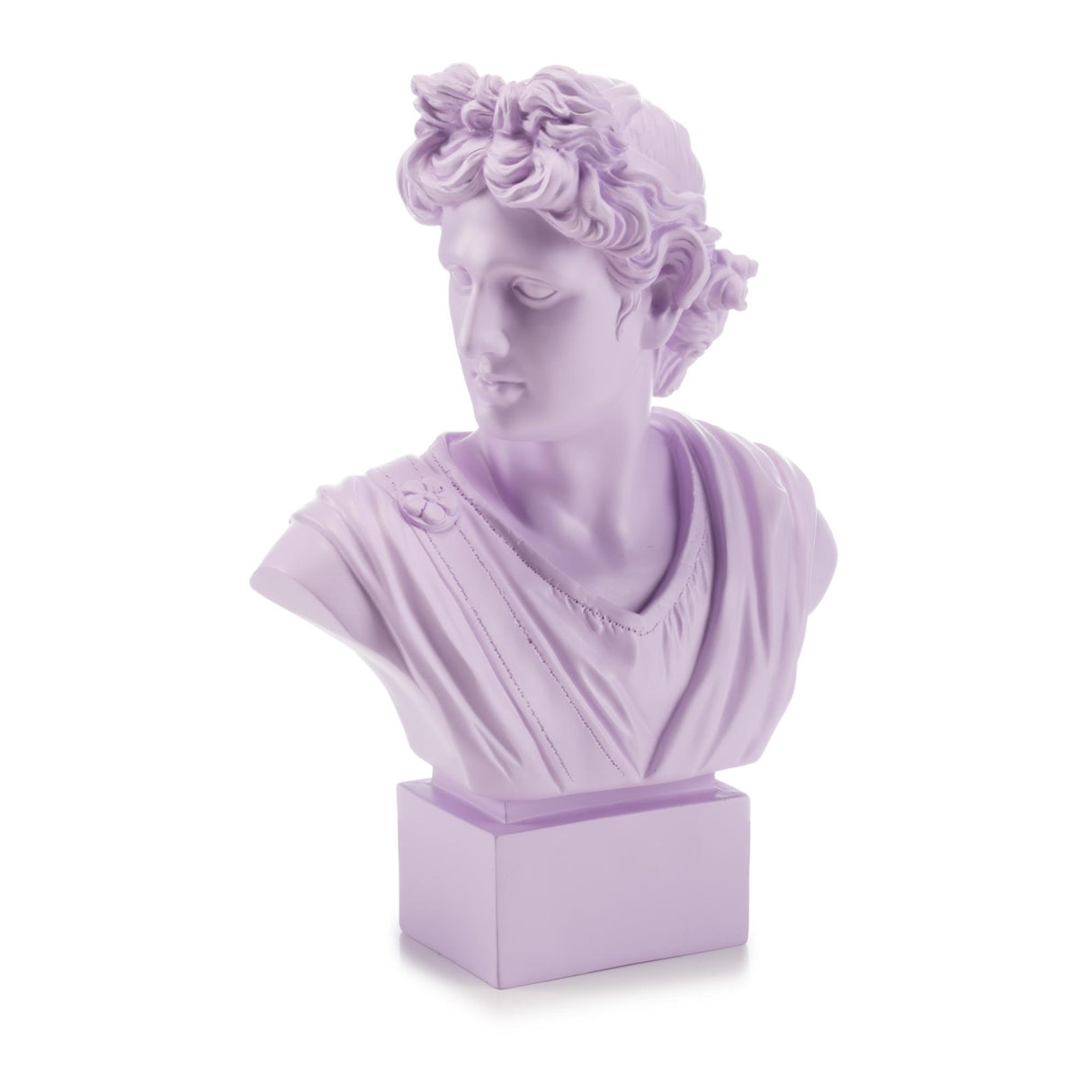Busto Apollo Palais Royal in resina viola 35 cm stile pop