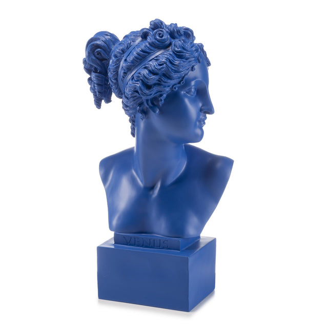 Busto Venere Palais Royal in resina blu design moderno 53 cm