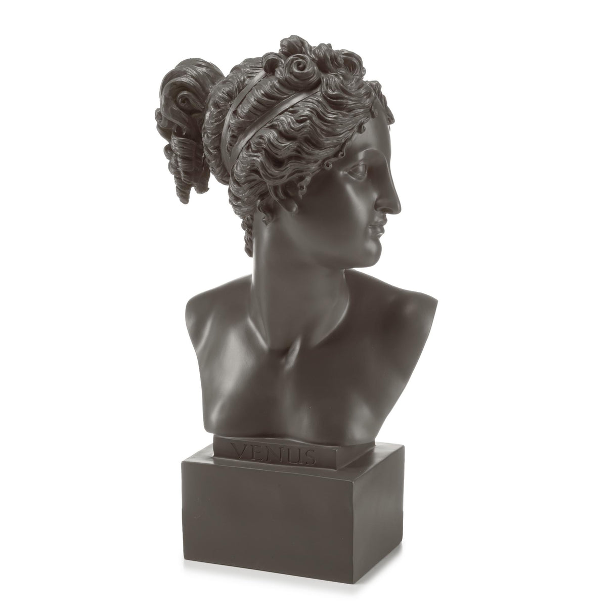 Busto Venere Palais Royal in resina grigia altezza 35 cm