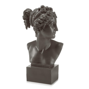 Busto Venere Palais Royal in resina grigia altezza 35 cm