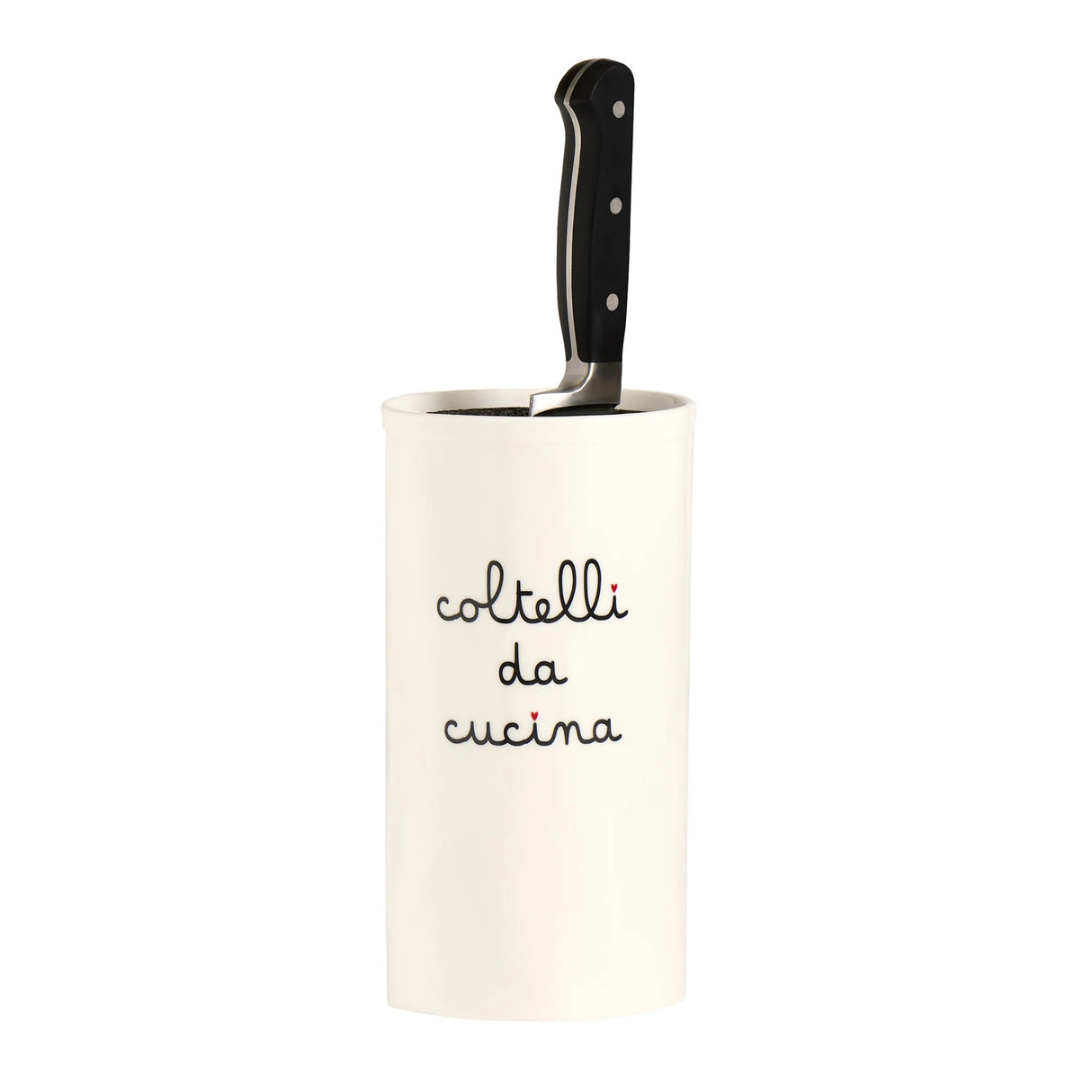Portacoltelli Simple Day in gres design moderno 24x12,5 cm