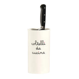 Portacoltelli Simple Day in gres design moderno 24x12,5 cm