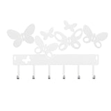 Portachiavi da parete Butterfly Arti e Mestieri in metallo bianco