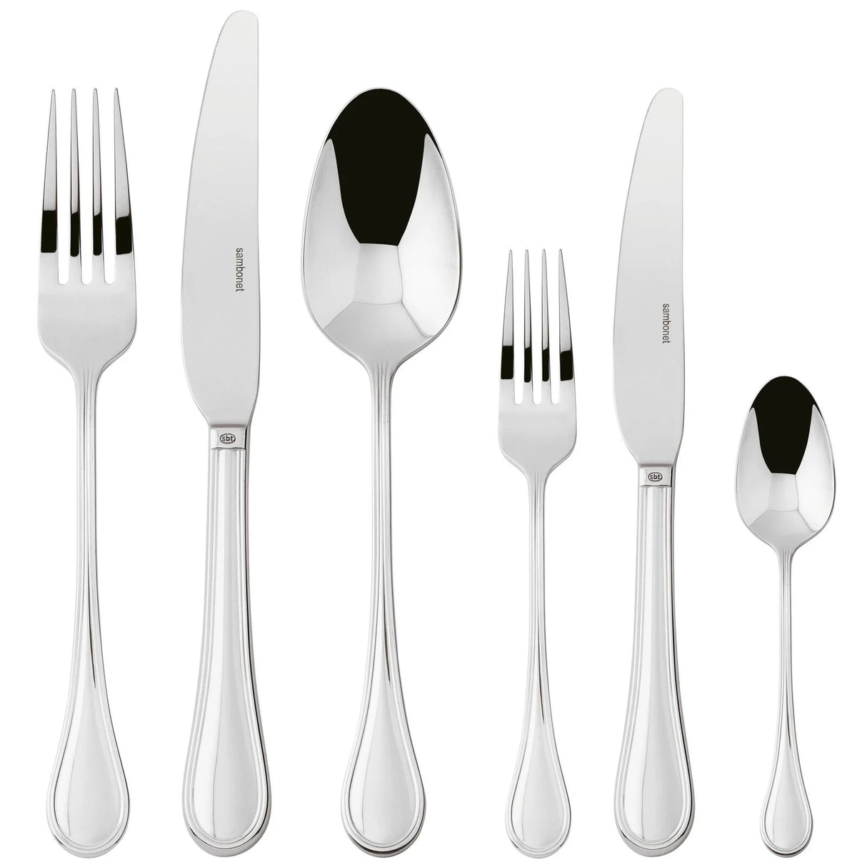 SAMBONET Royal Servizio Tavola Posate Set 36 Pezzi Acciaio Inox