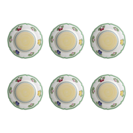 Set piatti fondi French Garden Villeroy & Boch in porcellana 23 cm