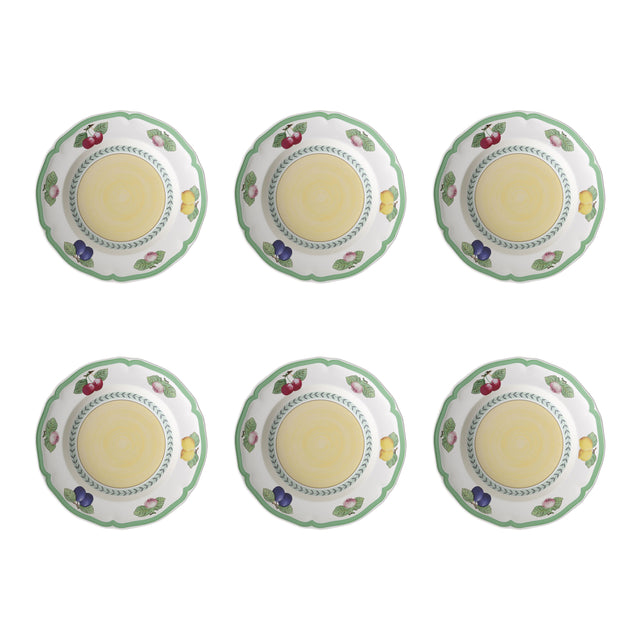 Set piatti fondi French Garden Villeroy & Boch in porcellana 23 cm