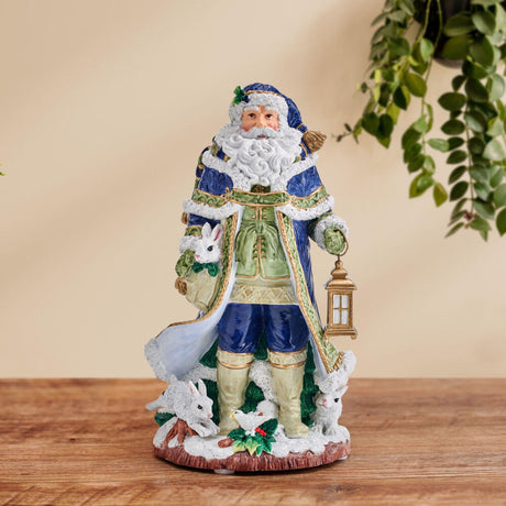 Statuina Babbo Natale Fitz and Floyd in porcellana decorata 50 cm