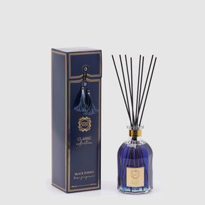 Diffusore a bastoncini EDG in vetro trasparente con liquido blu 500 ml