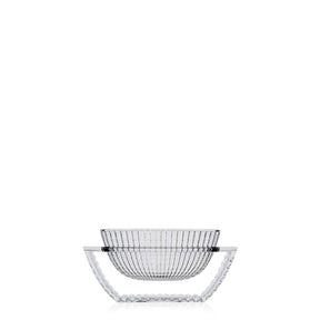 Vaso U Shine Kartell in PMMA riciclato trasparente 14x29 cm