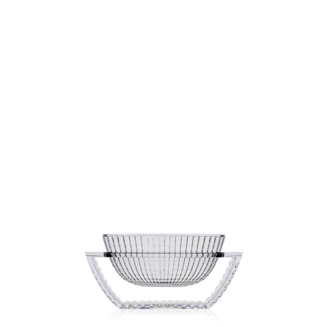 Vaso U Shine Kartell in PMMA riciclato trasparente 14x29 cm