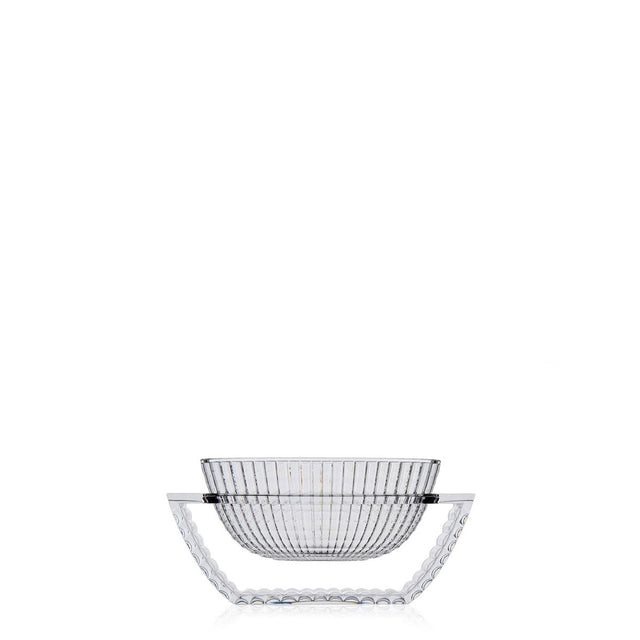 Vaso U Shine Kartell in PMMA riciclato trasparente 14x29 cm