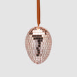 Uovo di Pasqua Mirror EDG rosa salmone con superficie a specchio 6 cm