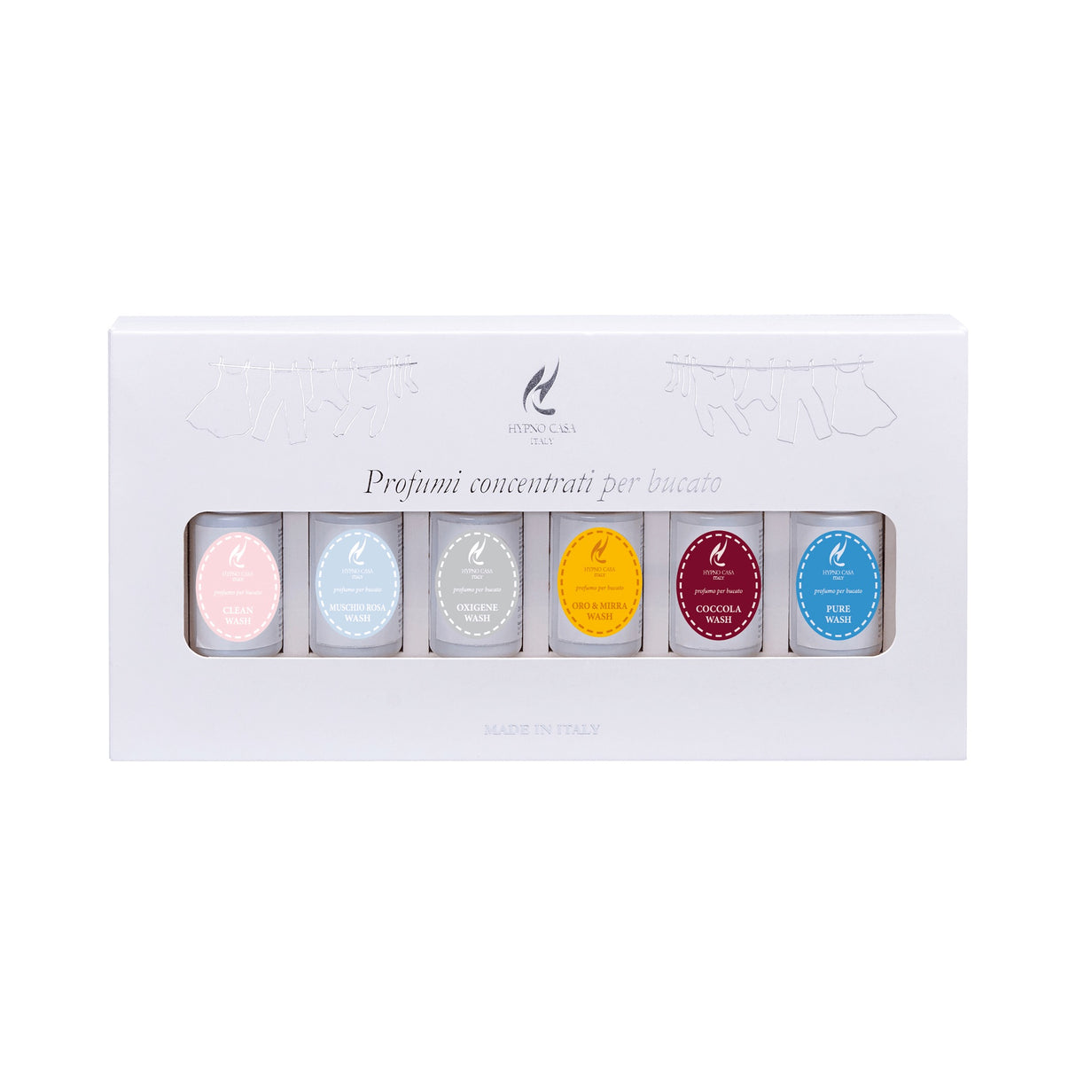 Set 6 profumi bucato Hypno Casa fragranze miste in flaconi da 20 ml