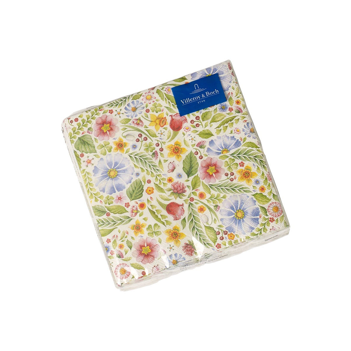 Tovaglioli Spring Fantasy Villeroy & Boch in carta con decoro floreale 25x25