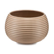 Vaso porta piante Palais Royal in ceramica tortora con rilievi 35x22 cm