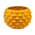 Vaso mezza pigna Palais Royal in ceramica color ambra 30x21 cm