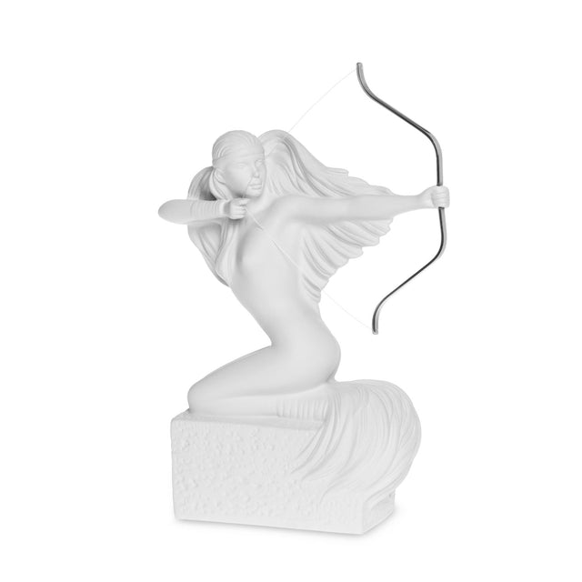 Statuetta Sagittario Christel by Sommer in porcellana bianca satinata 26 cm