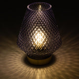 EMÒ ITALIA Marrakesh Lanterna Lampada da Tavolo 17cm Blu Vetro