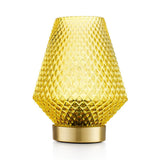Lampada da tavolo Marrakesh Emò Italia in vetro giallo 17 cm
