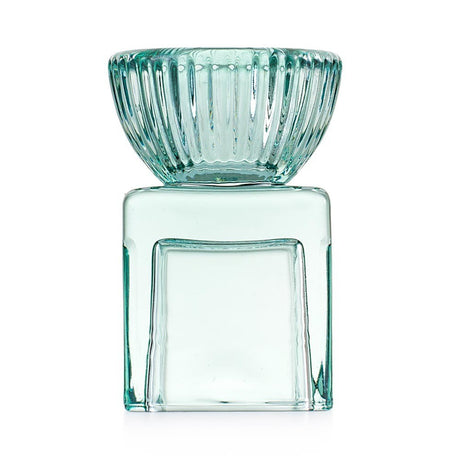 Candeliere Marrakech Emò Italia in vetro verde 5x7,5 cm