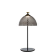 Lampada da tavolo Pumo Kartell in PMMA nero fumé 43x20 cm