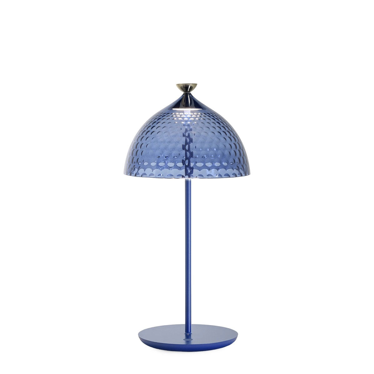 Lampada da tavolo Pumo Kartell in PMMA riciclato colore blu 43x20 cm
