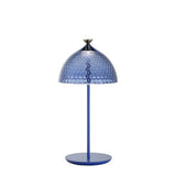 Lampada da tavolo Pumo Kartell in PMMA riciclato colore blu 43x20 cm