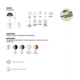 KARTELL Pumo Lamp Lampada da Tavolo Bianco 43x20cm PMMA