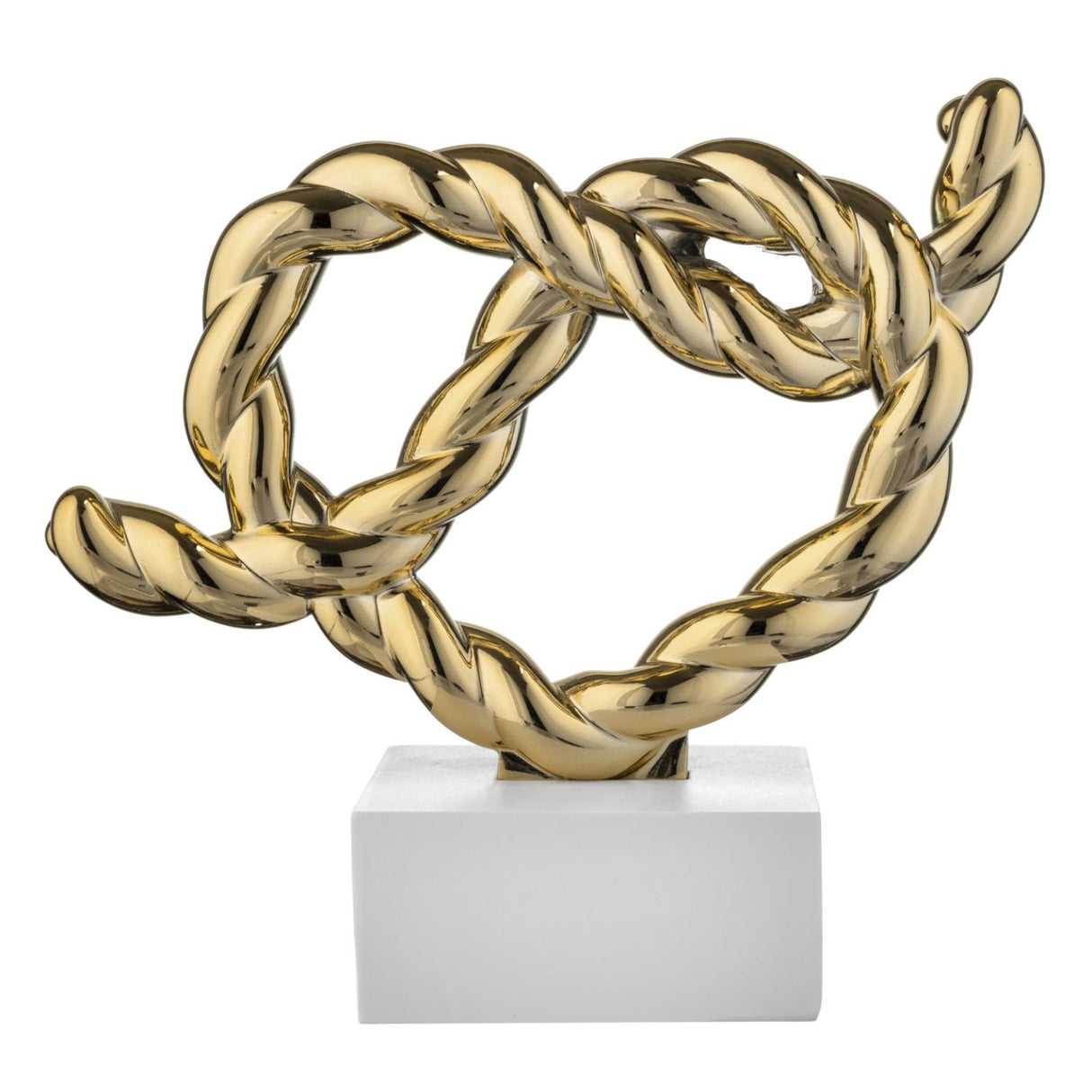 BONGELLI PREZIOSI Nodo Cuore Base Bianca Oro 13x15cm Marmorino