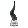 Corno Pulcinella Bongelli Preziosi in marmorino nero e oro 21 cm